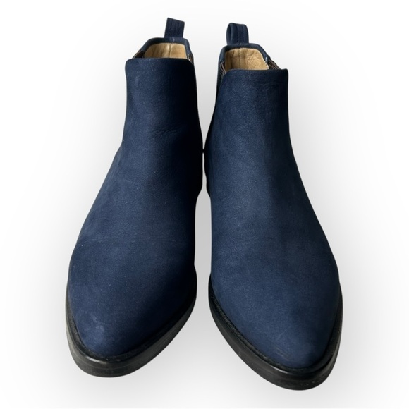 Poppy Barley Navy Suede Chelsea Ankle Boots 6 - Picture 4 of 8